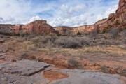 View up the canyon