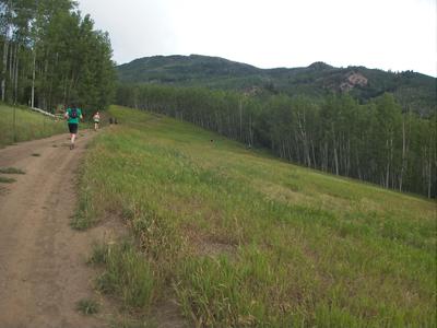 Trail just after the start line