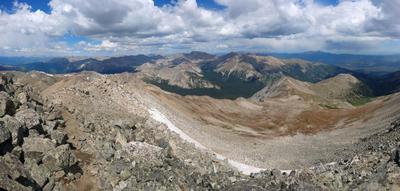 Panorama from the top of Mt. Yale